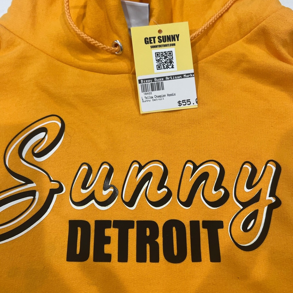 Champion Vibrant Orange 'Sunny Detroit' Hoodie